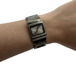 Vintage Quartz Metal Link Bracelet Watch – Untested, May or May Not Work